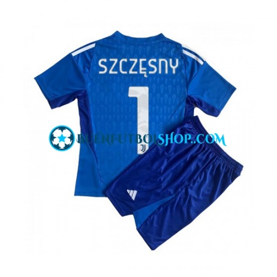 Camiseta de Fútbol Juventus Portero Wojciech Szczesny 1 2023-2024 Primera Equipación Manga Corta Niño