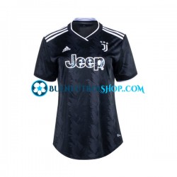 Camiseta de Fútbol Juventus 2022-2023 Segunda Equipación Manga Corta para Mujer
