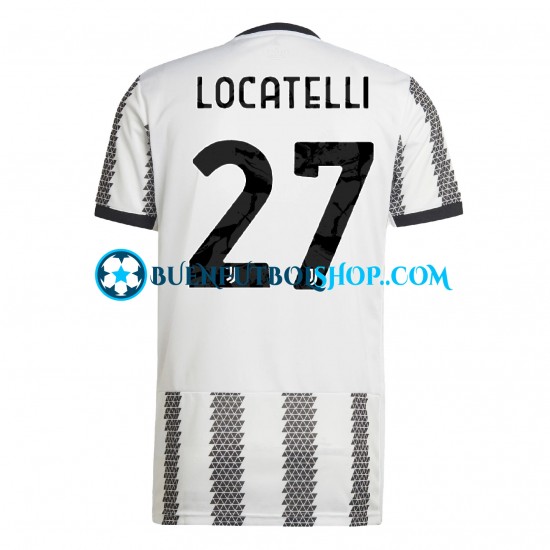 Camiseta de Fútbol Juventus Locatelli 27 2022-2023 Primera Equipación Manga Corta Hombre