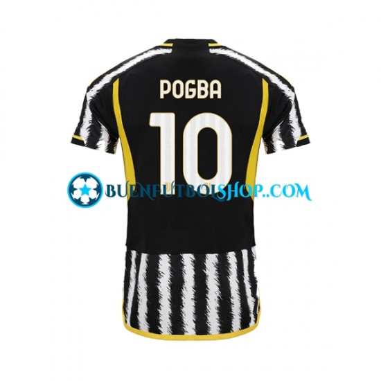 Camiseta de Fútbol Juventus Paul Pogba 10 2023-2024 Primera Equipación Manga Corta Hombre