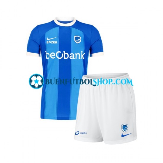 Camiseta de Fútbol KRC Genk 2023-2024 Primera Equipación Manga Corta Niño