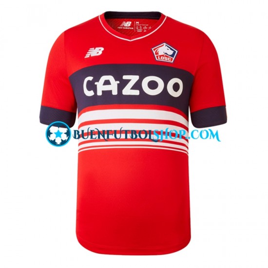 Camiseta de Fútbol LOSC Lille 2022-2023 Primera Equipación Manga Corta Hombre