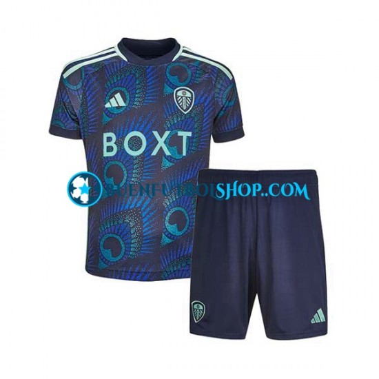 Camiseta de Fútbol Leeds United 2023-2024 Segunda Equipación Manga Corta Niño