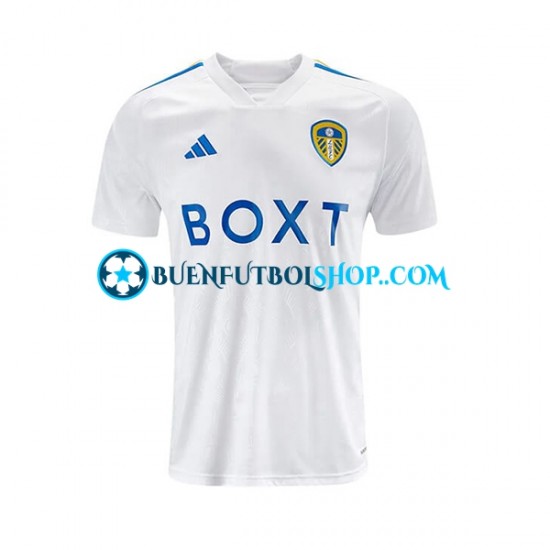 Camiseta de Fútbol Leeds United 2023-2024 Primera Equipación Manga Corta Hombre