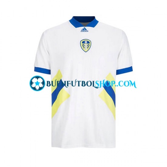 Camiseta de Fútbol Leeds United Icon Retro 2022-2023 Primera Equipación Manga Corta Hombre