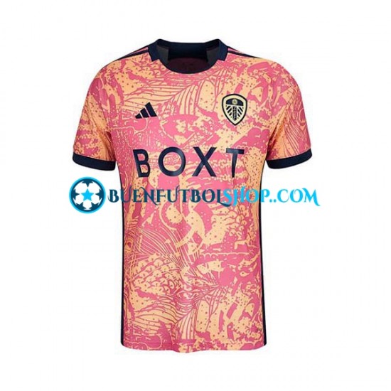 Camiseta de Fútbol Leeds United 2023-2024 Tercera Equipación Manga Corta Hombre