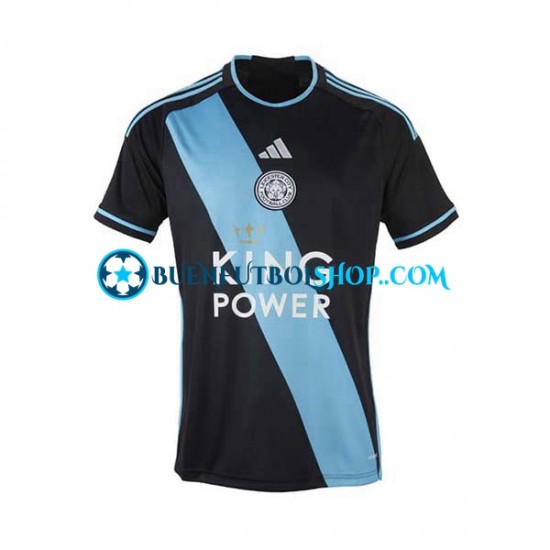 Camiseta de Fútbol Leicester City 2023-2024 Segunda Equipación Manga Corta Hombre