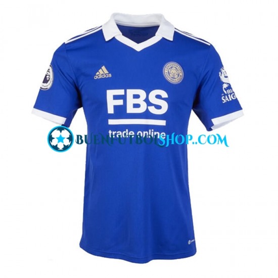 Camiseta de Fútbol Leicester City 2022-2023 Primera Equipación Manga Corta Hombre