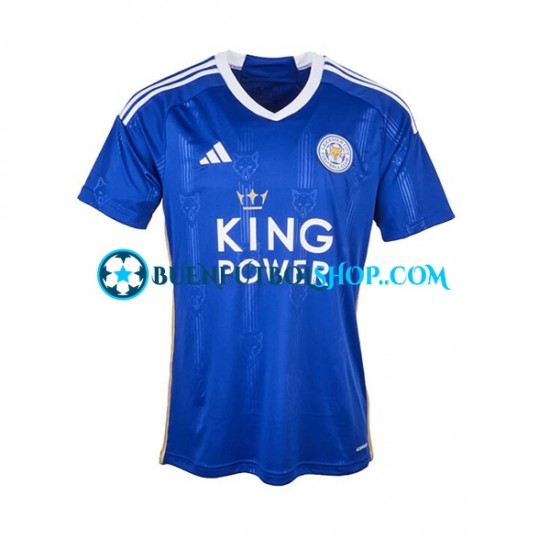 Camiseta de Fútbol Leicester City 2023-2024 Primera Equipación Manga Corta Hombre