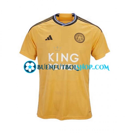 Camiseta de Fútbol Leicester City 2023-2024 Tercera Equipación Manga Corta Hombre