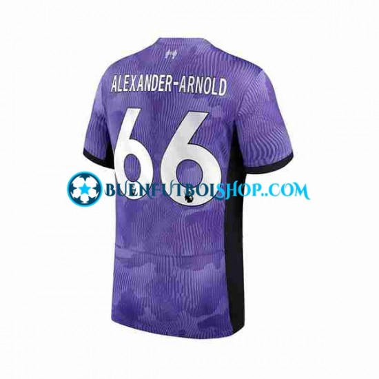 Camiseta de Fútbol Liverpool Alexander-Arnold 66 2023-2024 Tercera Equipación Manga Corta Hombre