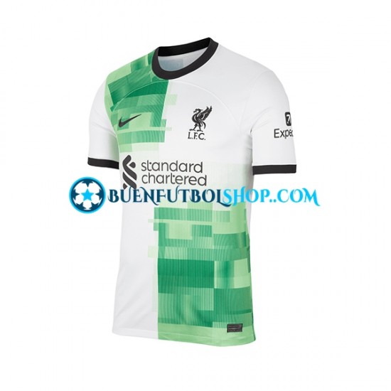 Camiseta de Fútbol Liverpool Alexis Mac Allister 10 2023-2024 Segunda Equipación Manga Corta Niño