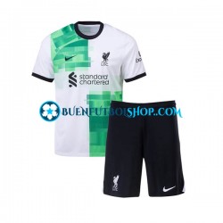 Camiseta de Fútbol Liverpool 2023-2024 Segunda Equipación Manga Corta Niño