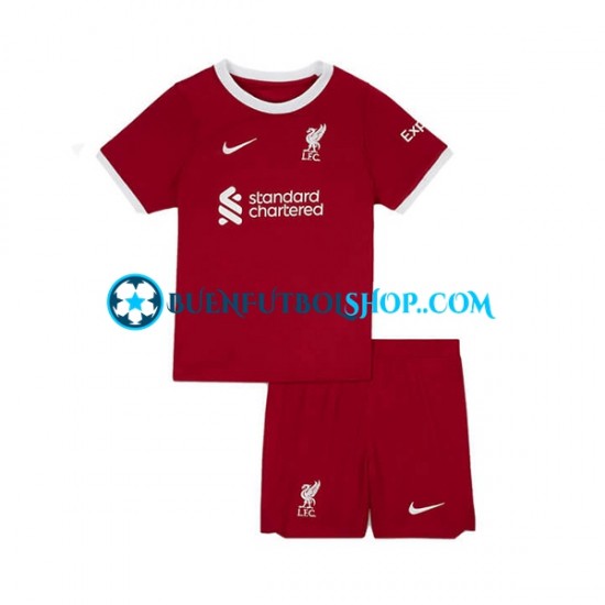 Camiseta de Fútbol Liverpool 2023-2024 Primera Equipación Manga Corta Niño