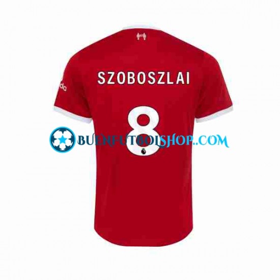 Camiseta de Fútbol Liverpool Dominik Szoboszlai 8 2023-2024 Primera Equipación Manga Corta Hombre