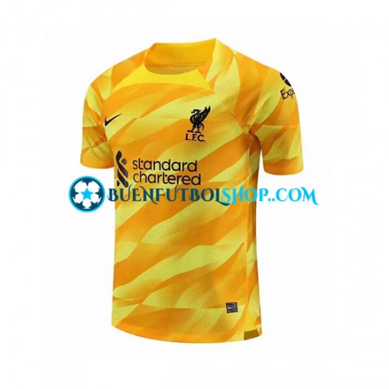 Camiseta de Fútbol Liverpool Portero 2023-2024 Tercera Equipación Manga Corta Hombre