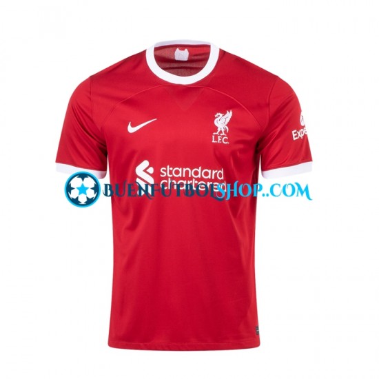 Camiseta de Fútbol Liverpool 2023-2024 Primera Equipación Manga Corta Hombre