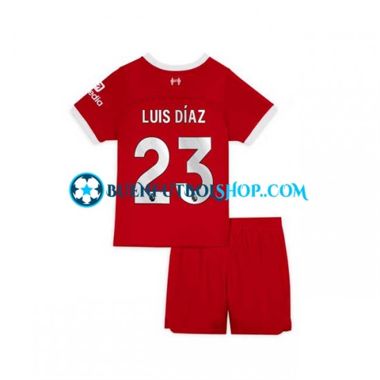 Camiseta de Fútbol Liverpool Luis Diaz 23 2023-2024 Primera Equipación Manga Corta Niño