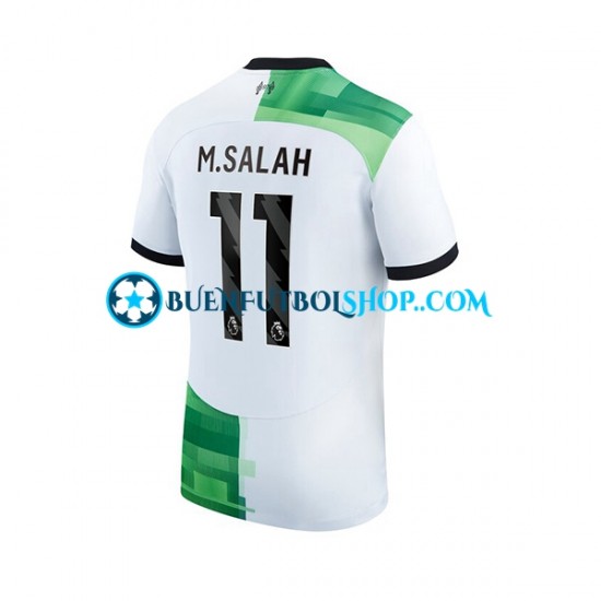 Camiseta de Fútbol Liverpool M.Salah 11 2023-2024 Segunda Equipación Manga Corta Hombre