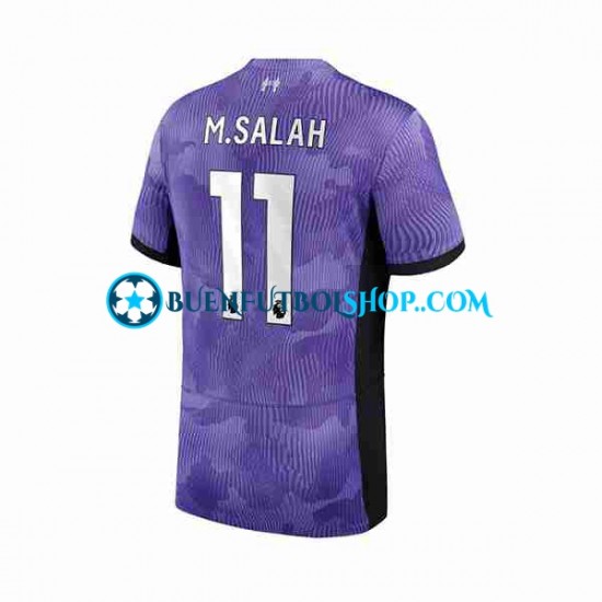 Camiseta de Fútbol Liverpool M.Salah 11 2023-2024 Tercera Equipación Manga Corta Hombre