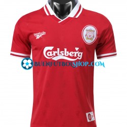 Camiseta de Fútbol Liverpool Retro 1996-1997 Primera Equipación Manga Corta Hombre