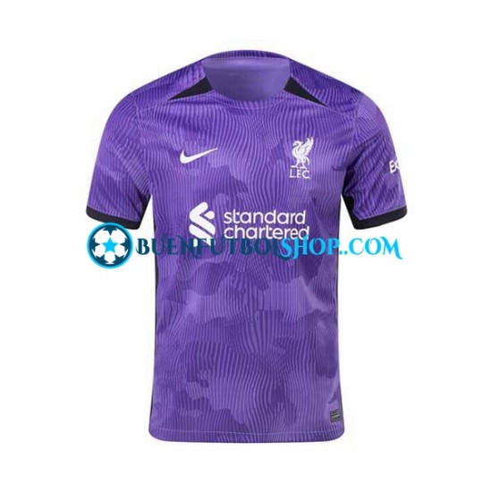 Camiseta de Fútbol Liverpool 2023-2024 Tercera Equipación Manga Corta Hombre