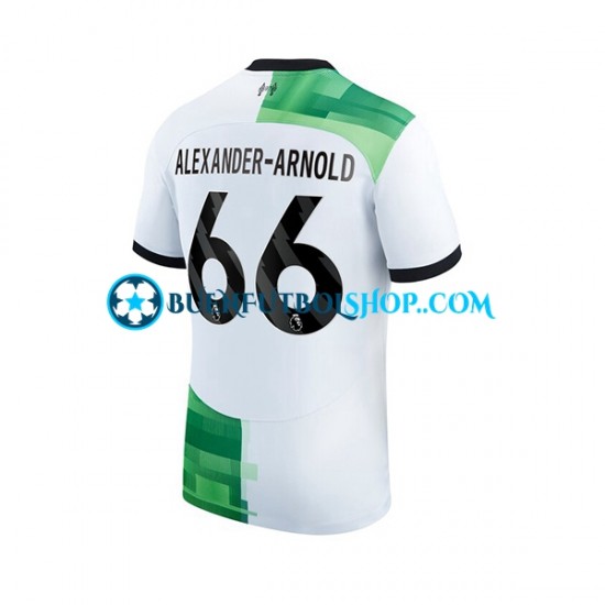 Camiseta de Fútbol Liverpool Trent Alexander-Arnold 66 2023-2024 Segunda Equipación Manga Corta Hombre