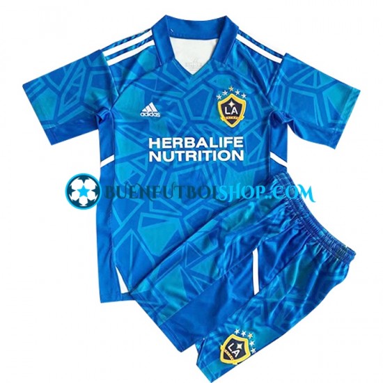 Camiseta de Fútbol Los Angeles Galaxy Portero 2022-2023 Segunda Equipación Manga Corta Niño