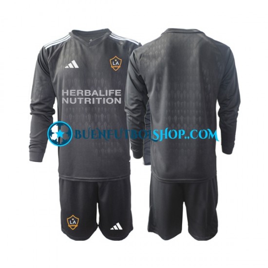 Camiseta de Fútbol Los Angeles Galaxy Portero 2023 Primera Equipación Manga Larga Niño