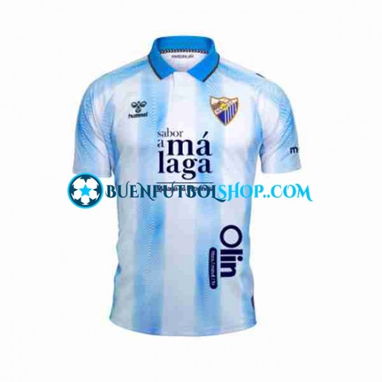 Camiseta de Fútbol Málaga CF 2023-2024 Primera Equipación Manga Corta Hombre