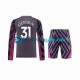 Camiseta de Fútbol Manchester City Portero Ederson Moraes 31 2023-2024 Segunda Equipación Manga Larga Niño