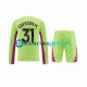 Camiseta de Fútbol Manchester City Portero Ederson Moraes 31 2023-2024 Tercera Equipación Manga Larga Niño