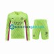 Camiseta de Fútbol Manchester City Portero Ederson Moraes 31 2023-2024 Tercera Equipación Manga Larga Niño