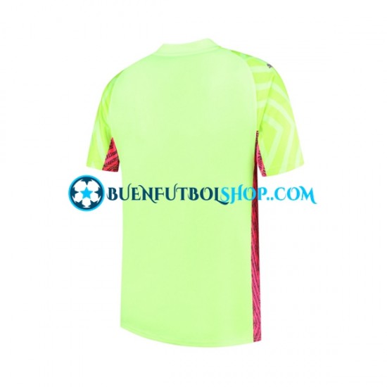 Camiseta de Fútbol Manchester City Portero 2023-2024 Tercera Equipación Manga Corta Hombre