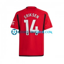 Camiseta de Fútbol Manchester United Eriksen 14 2023-2024 Primera Equipación Manga Corta Hombre Camiseta de Fútbol Manchester United Eriksen 14 2023-2024 Primera Equipación Manga Corta Hombre