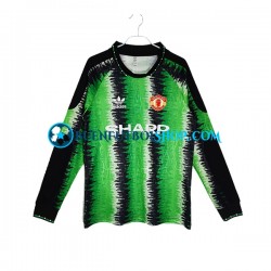 Camiseta de Fútbol Manchester United Portero Retro 1990-1991 Primera Equipación Manga Larga Hombre