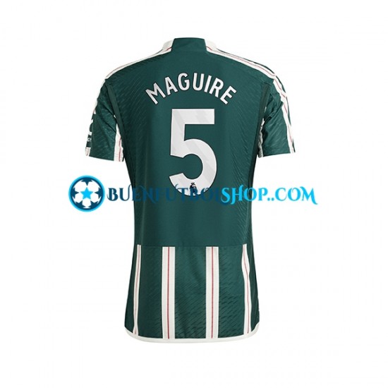 Camiseta de Fútbol Manchester United Harry Maguire 5 2023-2024 Segunda Equipación Manga Corta Hombre