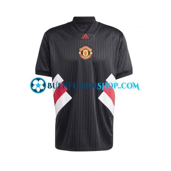 Camiseta de Fútbol Manchester United Icon Retro 2022-2023 Primera Equipación Manga Corta Hombre