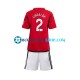 Camiseta de Fútbol Manchester United Lindelof 2 2023-2024 Primera Equipación Manga Corta Niño