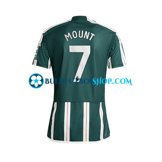 Camiseta de Fútbol Manchester United Mount 7 2023-2024 Segunda Equipación Manga Corta Hombre