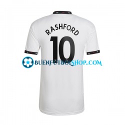 Camiseta de Fútbol Manchester United Rashford 10 2022-2023 Segunda Equipación Manga Corta Hombre