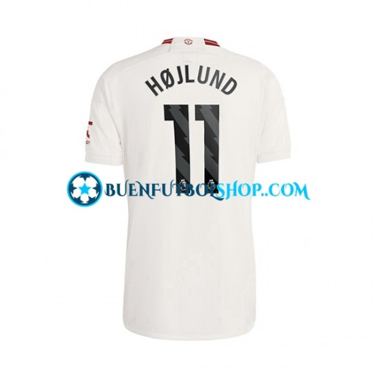 Camiseta de Fútbol Manchester United Rasmus Hojlund 11 2023-2024 Tercera Equipación Manga Corta Hombre