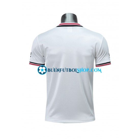 Camiseta de Fútbol Manchester United Retro 1985 Segunda Equipación Manga Corta Hombre