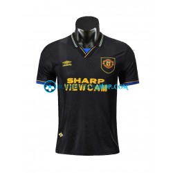 Camiseta de Fútbol Manchester United Retro 1994 Segunda Equipación Manga Corta Hombre