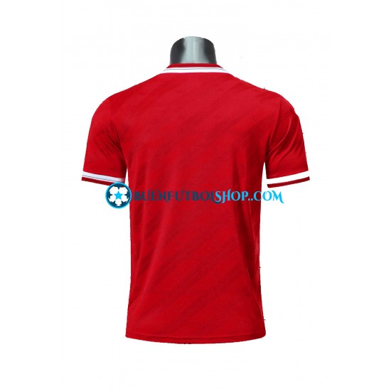 Camiseta de Fútbol Manchester United Retro 1986 Primera Equipación Manga Corta Hombre