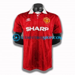 Camiseta de Fútbol Manchester United Retro 1994 Primera Equipación Manga Corta Hombre Camiseta de Fútbol Manchester United Retro 1994 Primera Equipación Manga Corta Hombre
