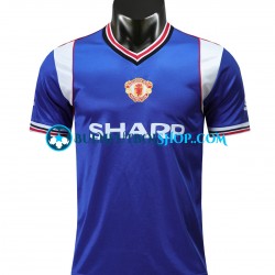 Camiseta de Fútbol Manchester United Retro 1985 Tercera Equipación Manga Corta Hombre