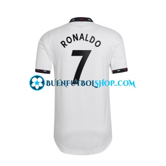 Camiseta de Fútbol Manchester United Ronaldo 7 2022-2023 Segunda Equipación Manga Corta Hombre