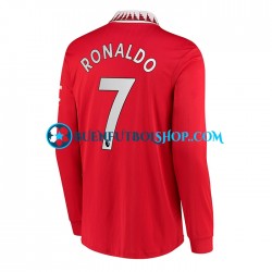 Camiseta de Fútbol Manchester United Ronaldo 7 2022-2023 Primera Equipación Manga Larga Hombre Camiseta de Fútbol Manchester United Ronaldo 7 2022-2023 Primera Equipación Manga Larga Hombre