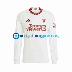 Camiseta de Fútbol Manchester United 2023-2024 Tercera Equipación Manga Larga Hombre